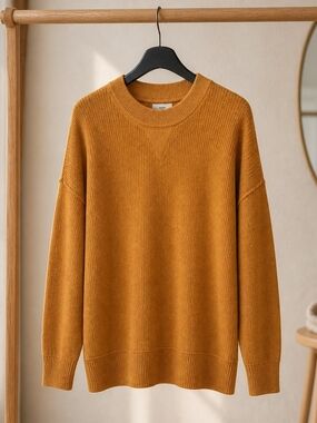 Aerie Women's Knit Sweater in Mustard